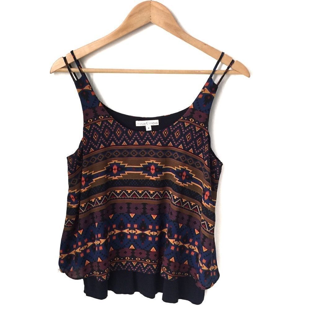 Moa Moa Aztec Crop Top in Size M